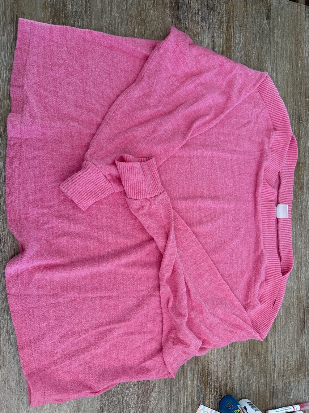 H&M Pink Crew Neck Sweater